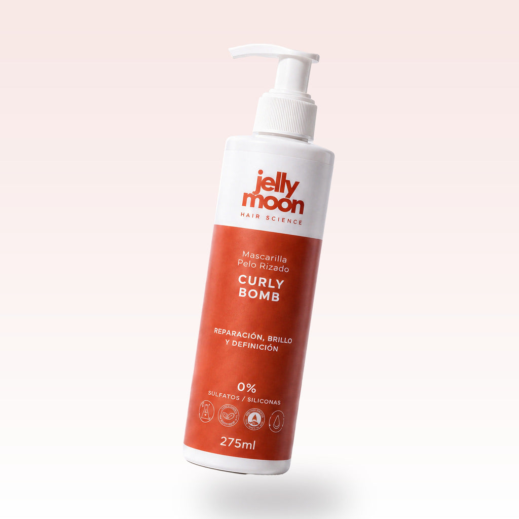 CurlyBomb 275 ml, mascarilla reparadora para rizos de Jellymoon