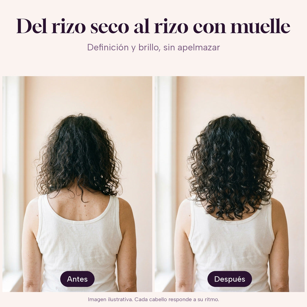CurlyBomb: antes y después (imagen ilustrativa)