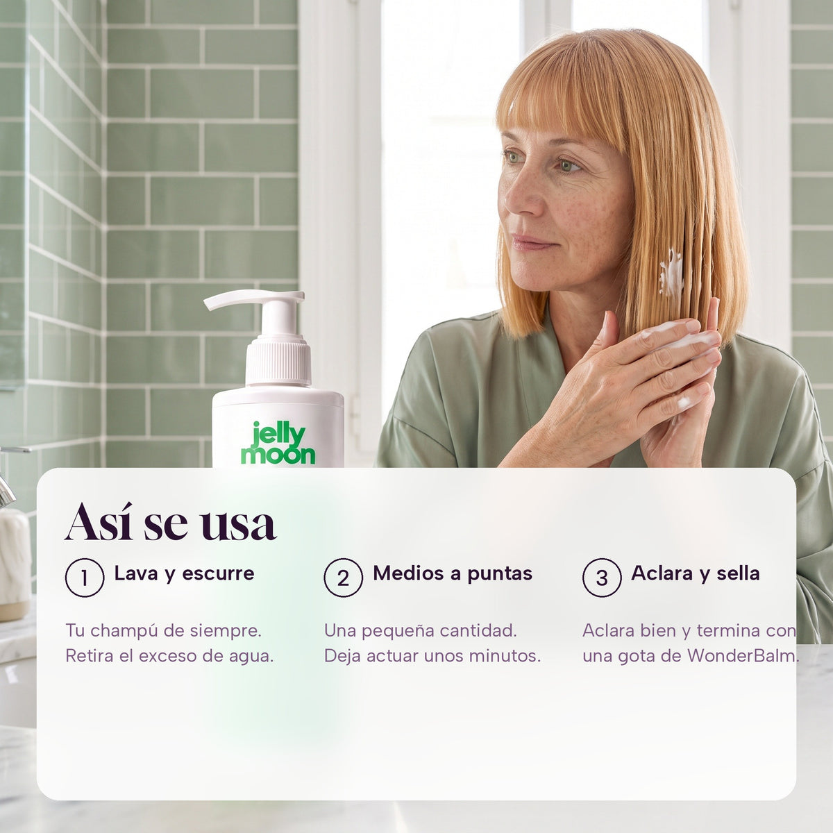 Mujer con tratamiento Jellymoon
